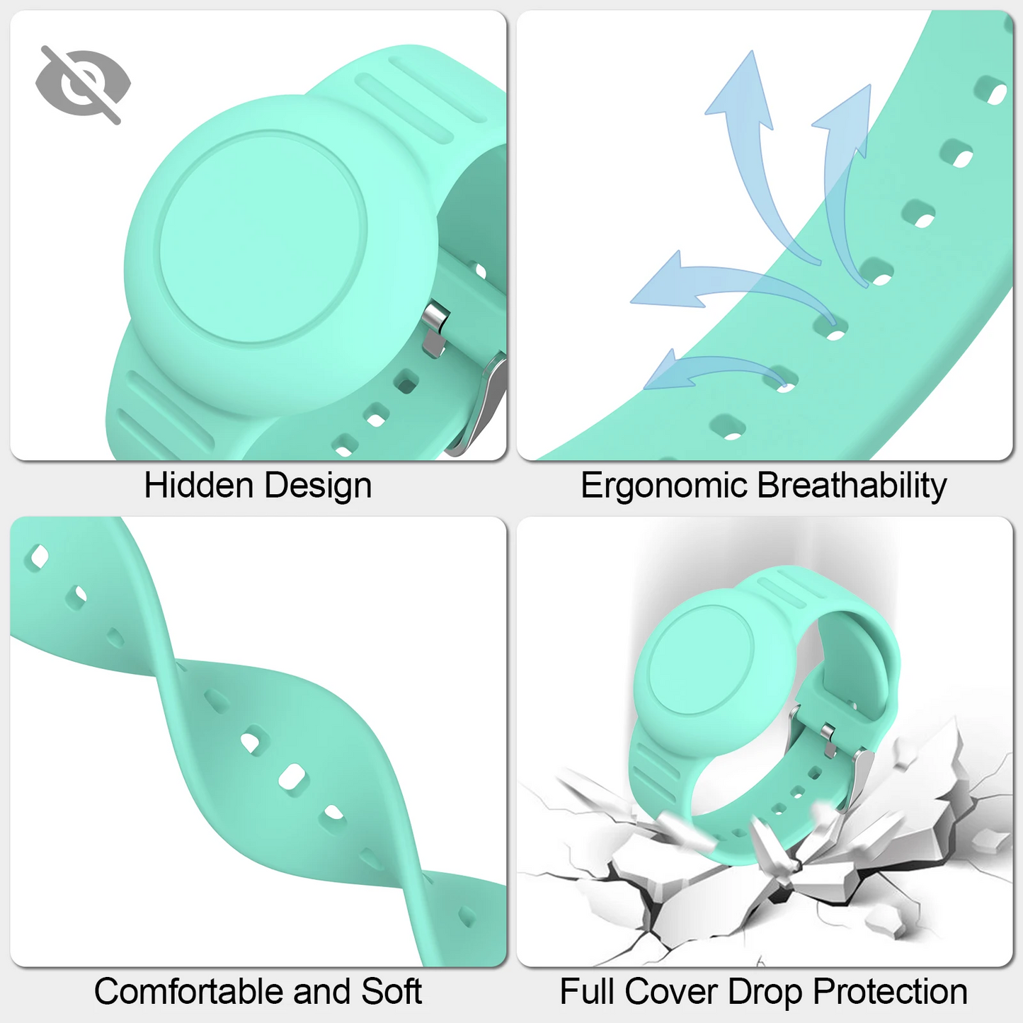 Protection en silicone anti-perte pour bracelet de localisation pour enfants